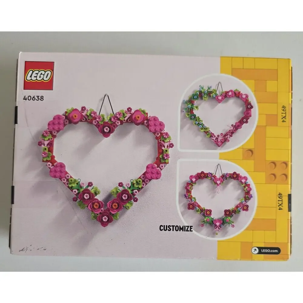 NIB Lego Heart Ornament Building Set 40638 NIB Customize